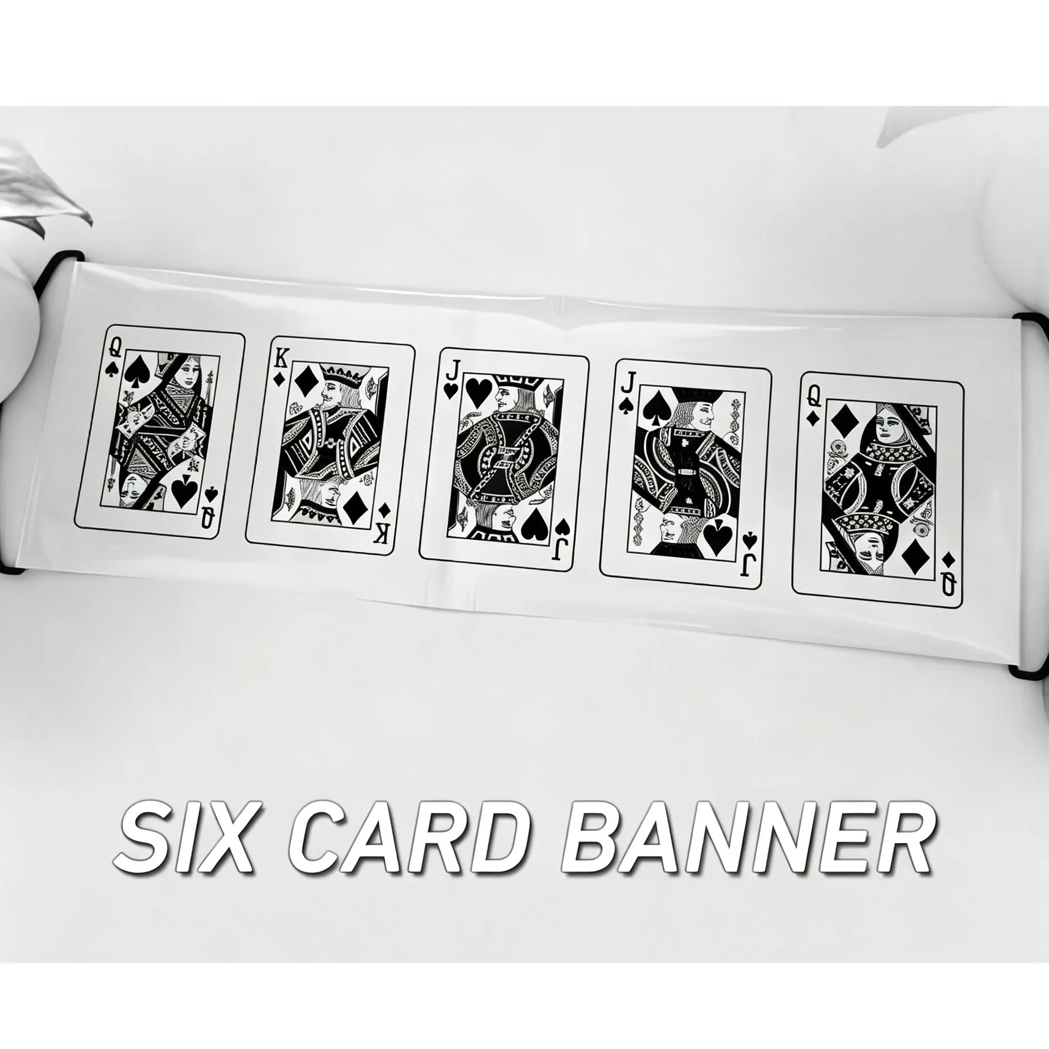 

BANNER PROPHECY Six Card Banner Magic Tricks Card Vanishes Visual Change Stage Close-up Illusions Gimmicks Mentalism Prop