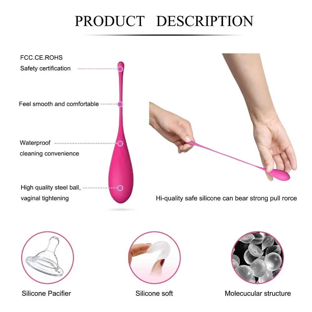 6pcs/set Smart Kegel Ball Vaginal Dumbbells Kegel Ben Wa Balls Vibrator Egg Vaginal Training Exercise Adult Sex Toys for woman