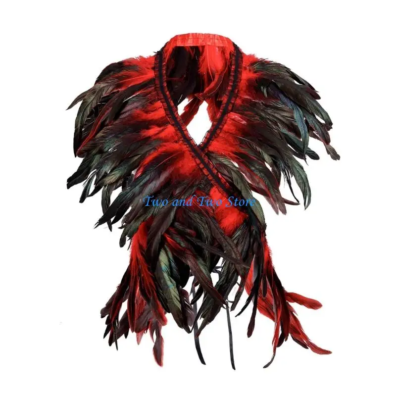 HX6F Stylish Collar Accessory Festival Shrug Cosplay Shoulder Wrap For Women