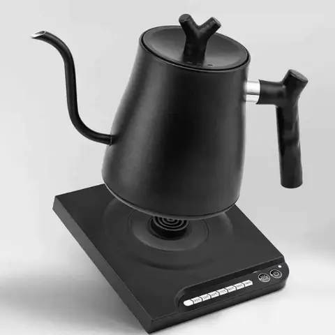 1000ML Goose-neck Electric Kettle Adjustable Temperature Smart Temp Control Heating Water Kettle with Heated Base