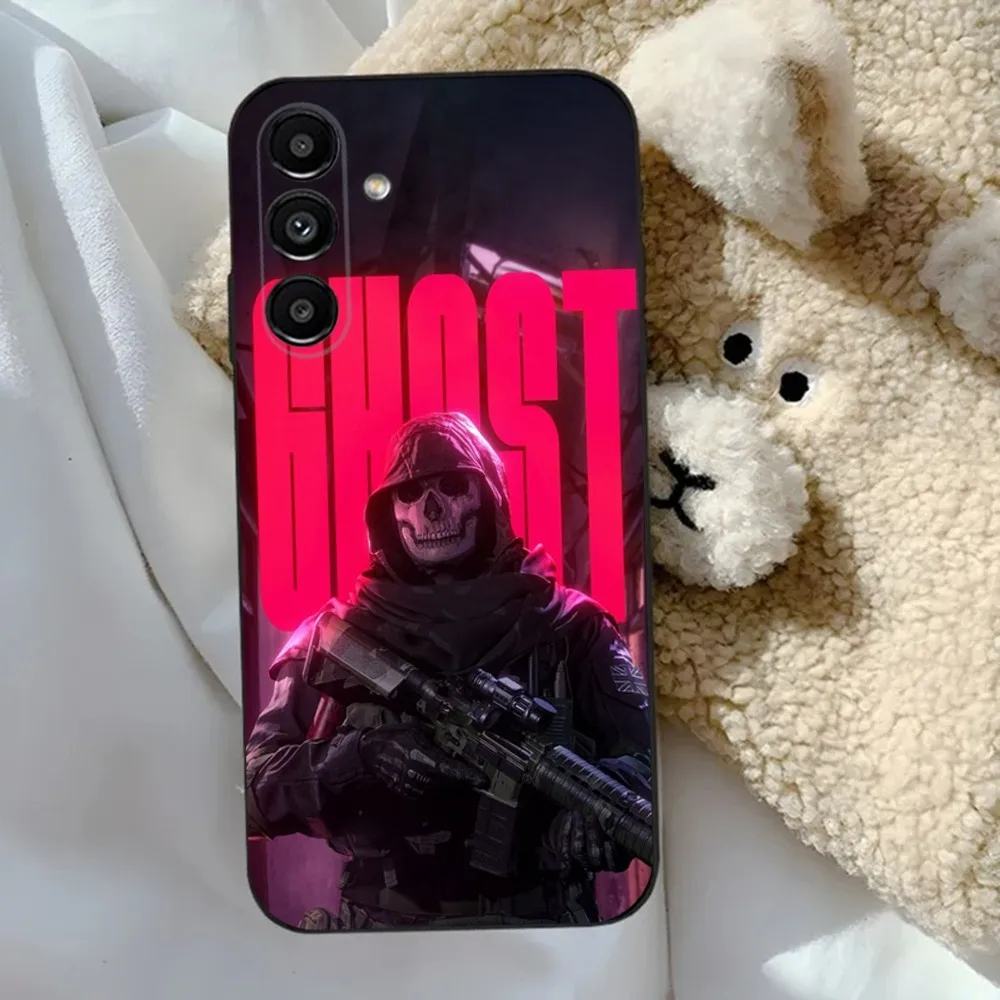حافظة هاتف Call Of D-Duty Ghost لهاتف Samsung S24,23,22,30,21,10,9,Ultra,Plus,Lite,FE,5G حافظة ناعمة سوداء