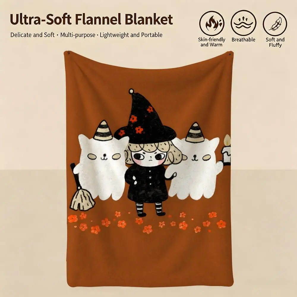 art L-Love soup-P Throw Warm Soft Flannel Blanket, Multi-use for Sofa Bed Camping Travel Nap