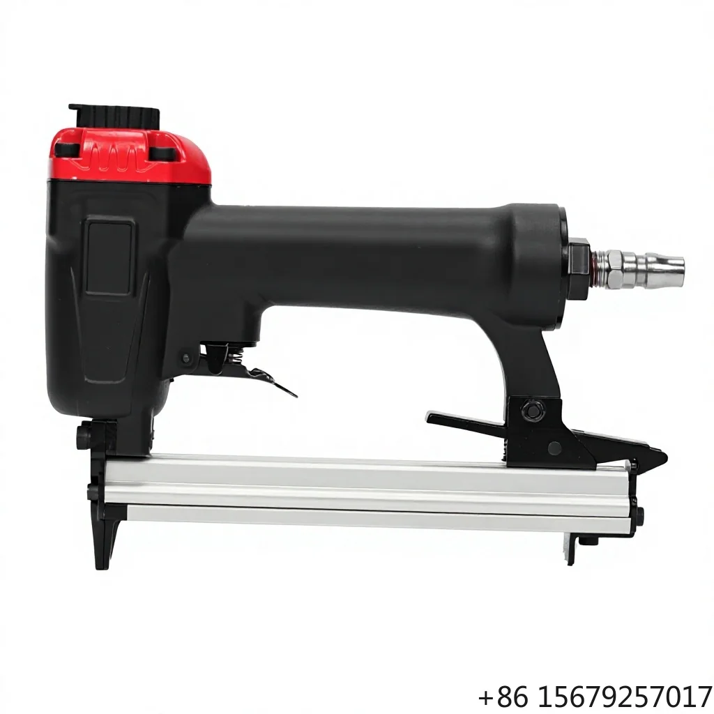 Toua Pneumatic 21 Gauge 80 Series Industrial Upholstery Stapler 8016 Air Staple Gun with 1 Year Warranty 120 Nail Capacity