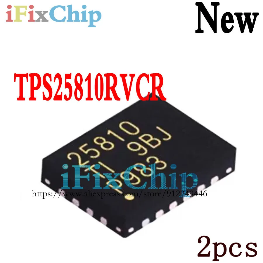 2 uds nuevo SN 1507044 RVCR TPS25810RVCR TPS25810 25810 WQFN20