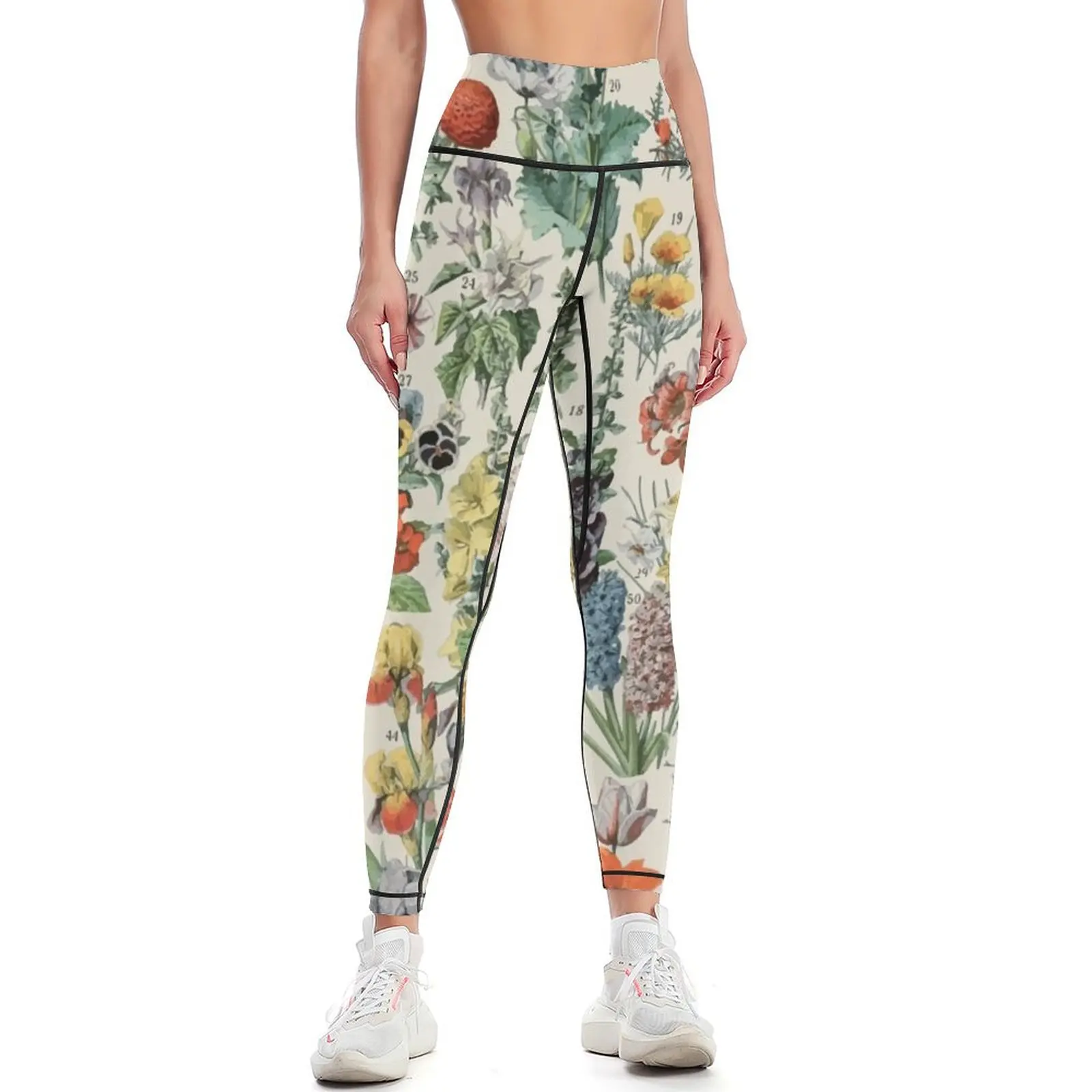 

Adolphe Millot fleurs A Leggings sport legging Jogger pants Womens Leggings