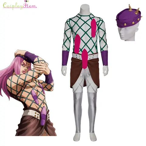 Anime Narciso Anasui Costume Cosplay Narciso Anasui Abiti sexy Vestito di Carnevale di Halloween