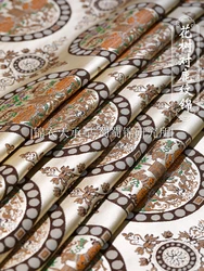 100%silk   Central Asian Silk Road  Tang Dynasty  Historical Restoration of Silk Brocade Jacquard Fabric to Deer Pattern Brocade