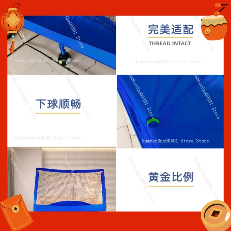 

Portable Tennis Trainer for Solo Practice Indoor Rebound Net with Ball Launcher Home Use