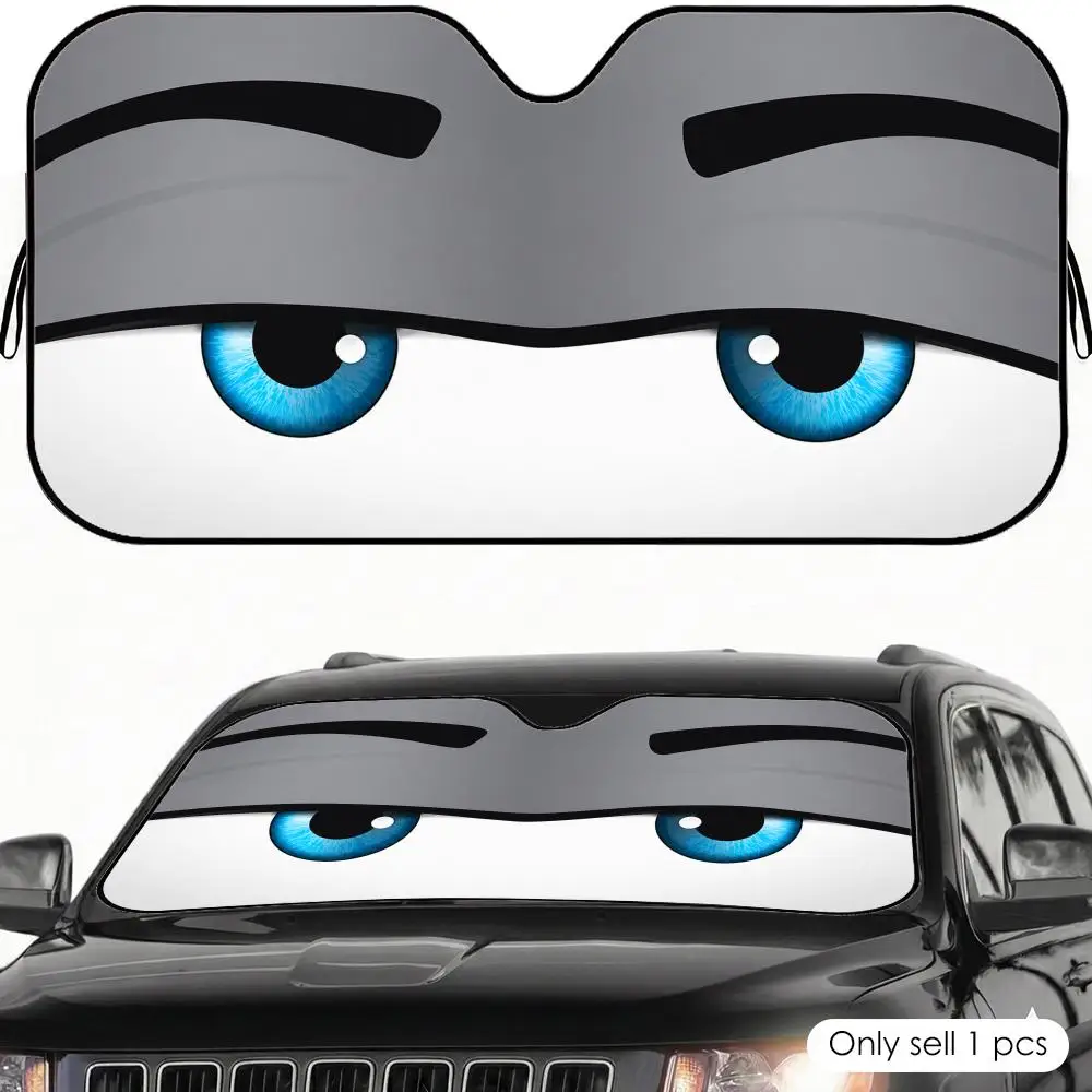 

Fatigue Eye Sun Visor Foldable Front Windshield Car Sunshade Reusable Aluminum Foil UV Heat Insulation Cover