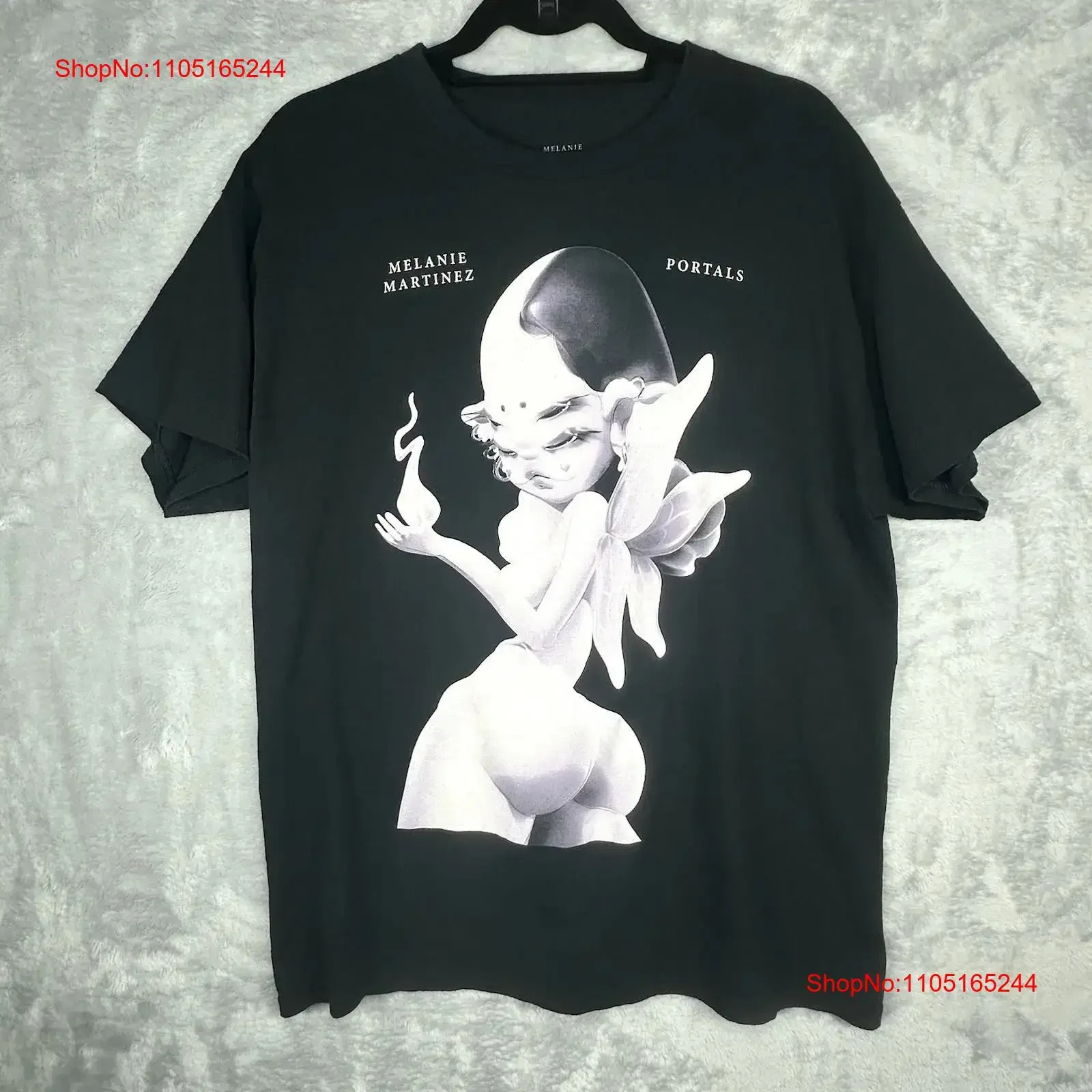 Melanie Martinez Official PORTALS T Shirt XL Fairy Angel GYAT Pop  vintage Washed Versatile Soft Stylish graphic Slightly