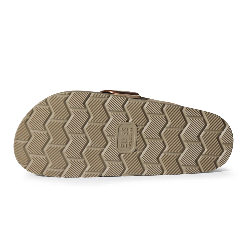 Zoccoli donna in camoscio vero con plantare in sughero memory_voghion.com
