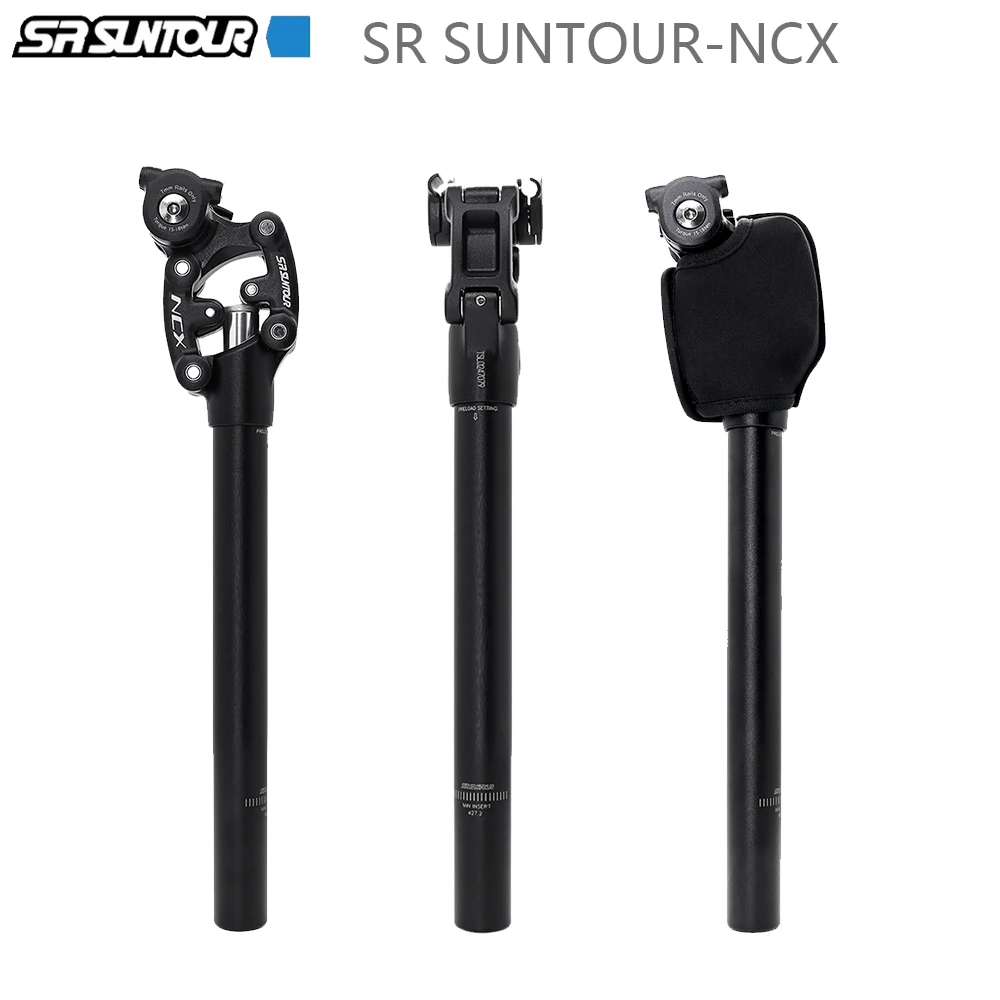 SR SUNTOUR NCX Bicycle Shock Absorber Travel Seatpost 27.2/28.6/30.0/30.4/30.9/31.6/33.9mm*350mm For MTB Bike Seat Tube