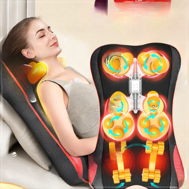 Massage Device, Waist, Neck, Shoulder, Meridian Massage Pillow, Household Fully Automatic Multifunctional Cushion