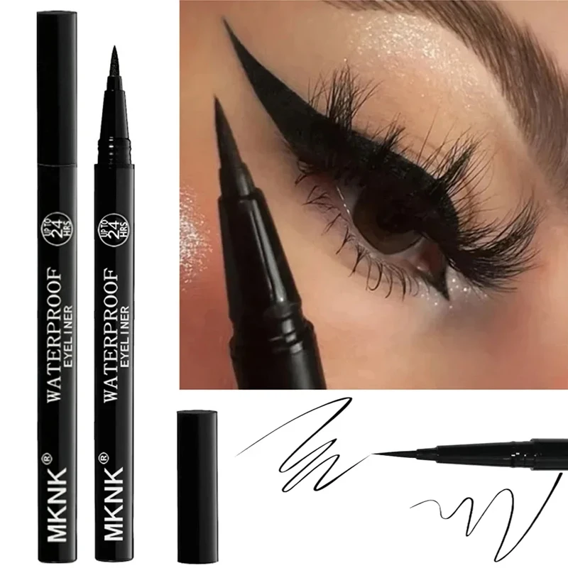 Smooth Black Eyeliner Pencils Ultra-fine Pen Tip Makeup Waterproof Lasting High Pigmented Liquid Eyeliner Pen Make-up for Women