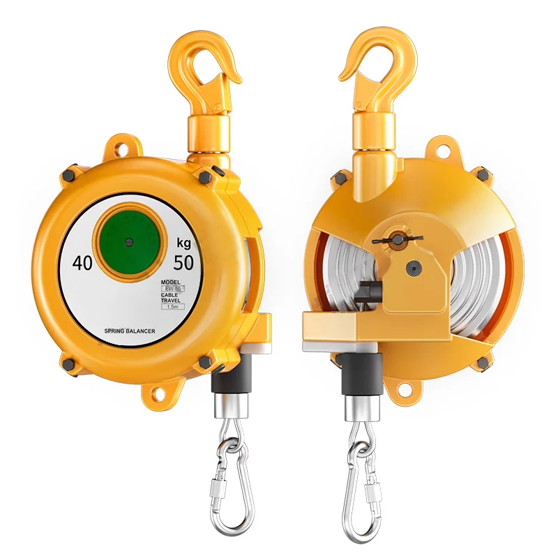 

Spring Suspension Balancer Retractable Tool Balancer 30-80KG with Safety Hook Industrial Spring Balancer