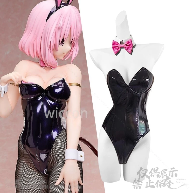 

Аниме To Love Darkness Косплей Костюм Momo Belia Deviluke Сексуальный комбинезон с кроликом Золотая тьма Костюм кролика для девочек на Хэллоуин Cos