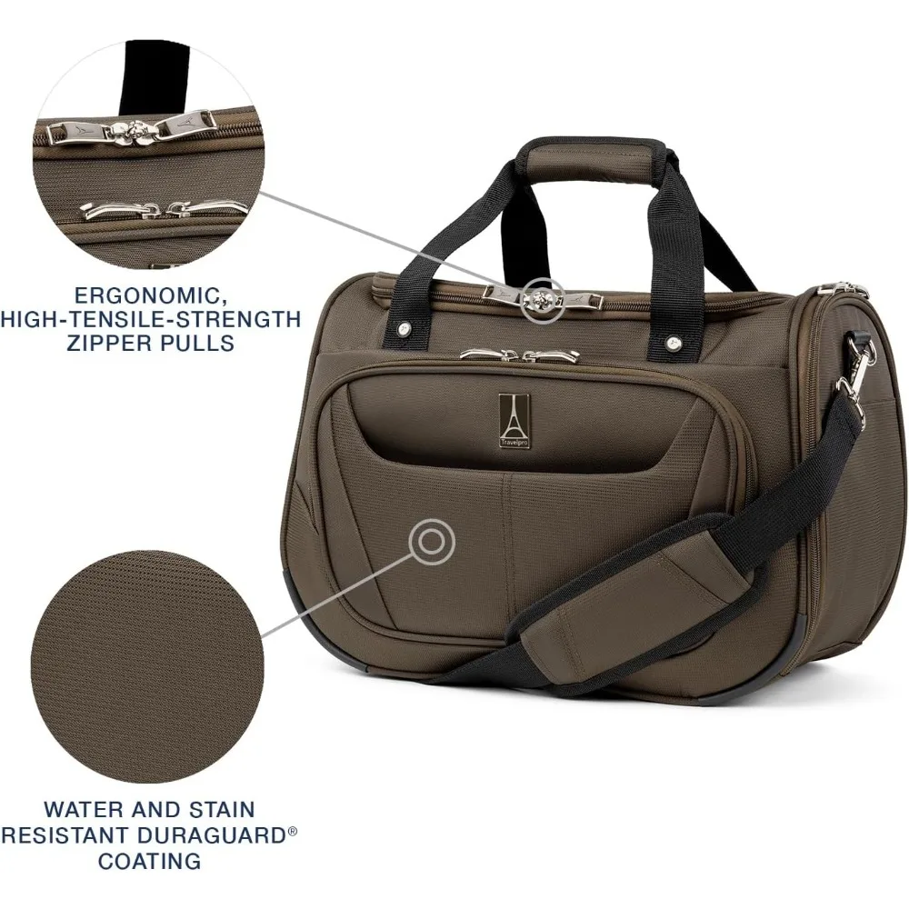 Lightweight Softside Underseat Carry-On Tote Bag for Weekend Travel and Overnight Trips