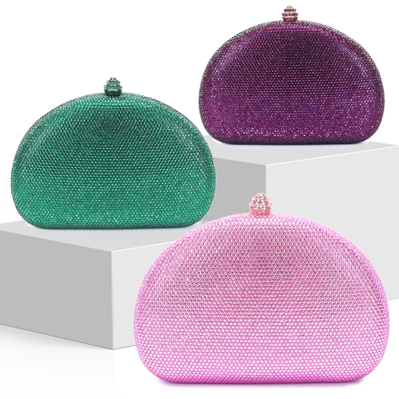 

Diamond Bling Evening Bag Clutches Luxury Women Crystal Wedding Bag Party Prom Handbags 15 Colors Rhinestone Lady Clutch Purses