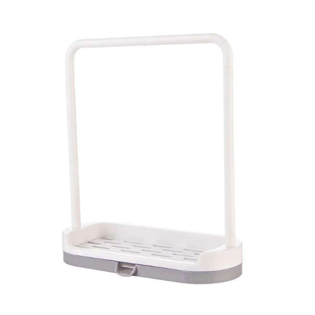 Kitchen Sink Storage Rack Rag Towel Holder Soap Dish Drain Organizer Sponge Hanger Kitchen Counter Accessories view 5
