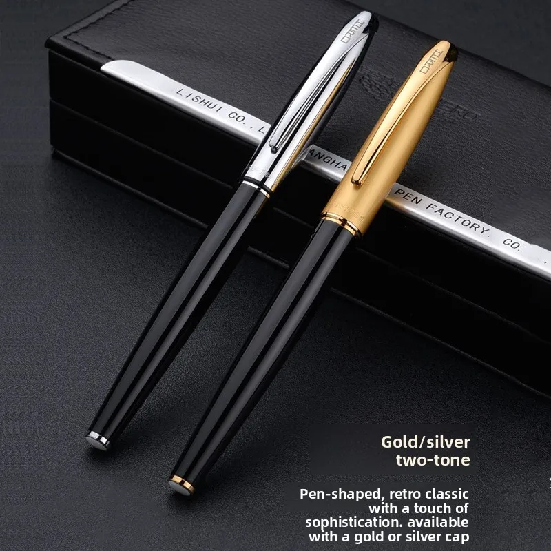 بطل القلم 1000 ريترو 10K الذهب القلم الكلاسيكية القديمة نمط الضغط الحبر امتصاص الكبار الكتابة ممارسة مكتب الأعمال هدية قلم حبر #3