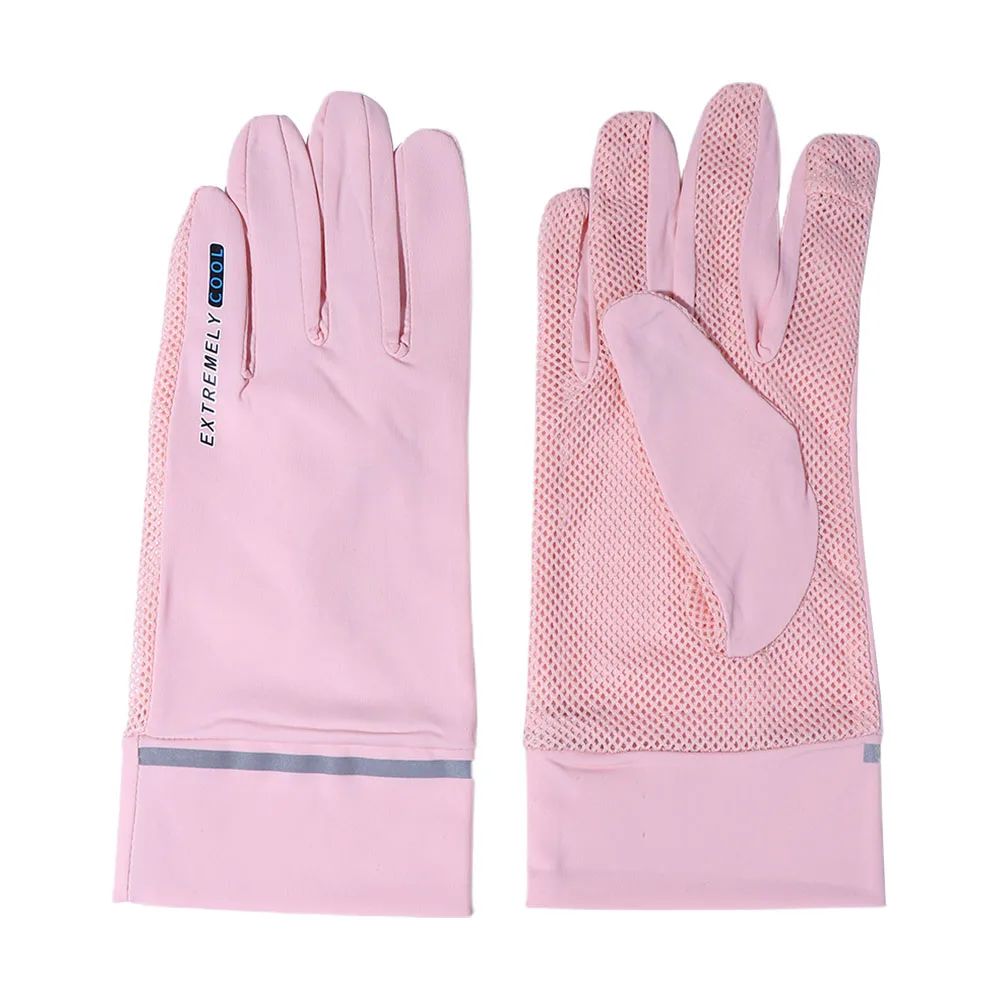 Elastic Fashion Breathable Mesh Ice Silk Anti-UV Touch Screen Driving Gloves Mittens Sunscreen  Gloves