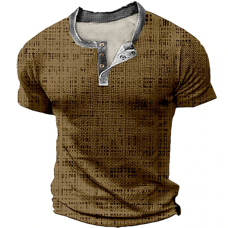 Herren Atmungsaktives Sommer-Poloshirt Outdoor Freizeit Sport Kurzarm-T-Shirt V-Ausschnitt Design Alltägliche Ausgehmode Oberteil – Detail 16