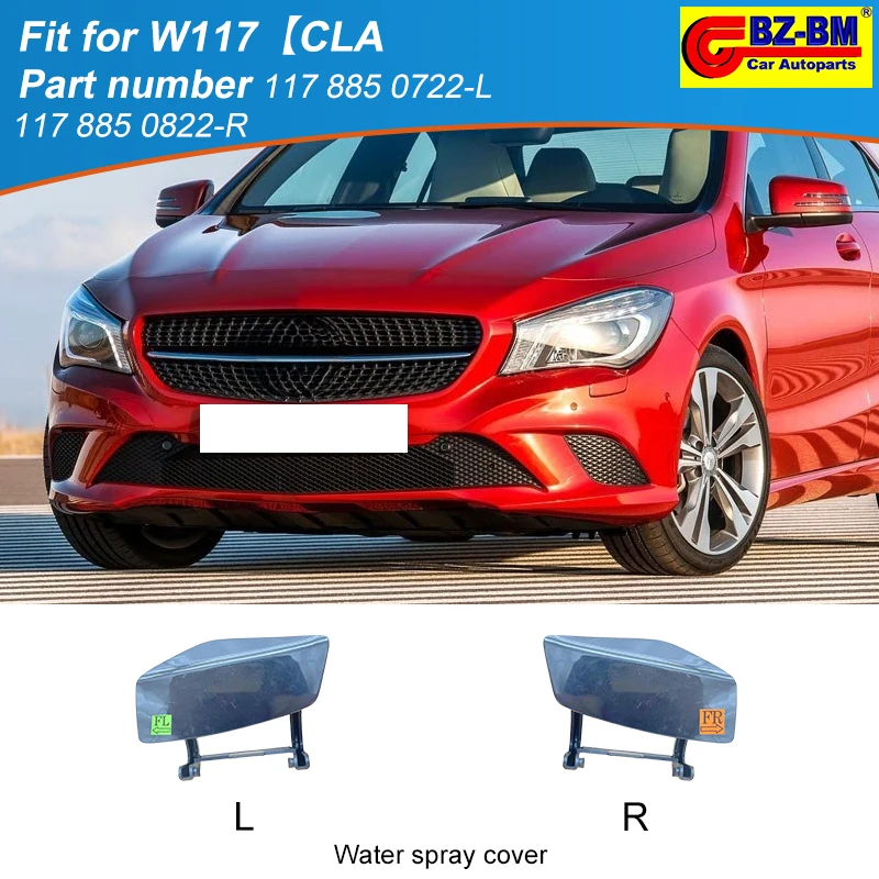 

Automobile Water Spray Bumper Cover Headlight Cleaning Device OEM 1178850722 1178850822 for Mercedes Benz W117 CLA