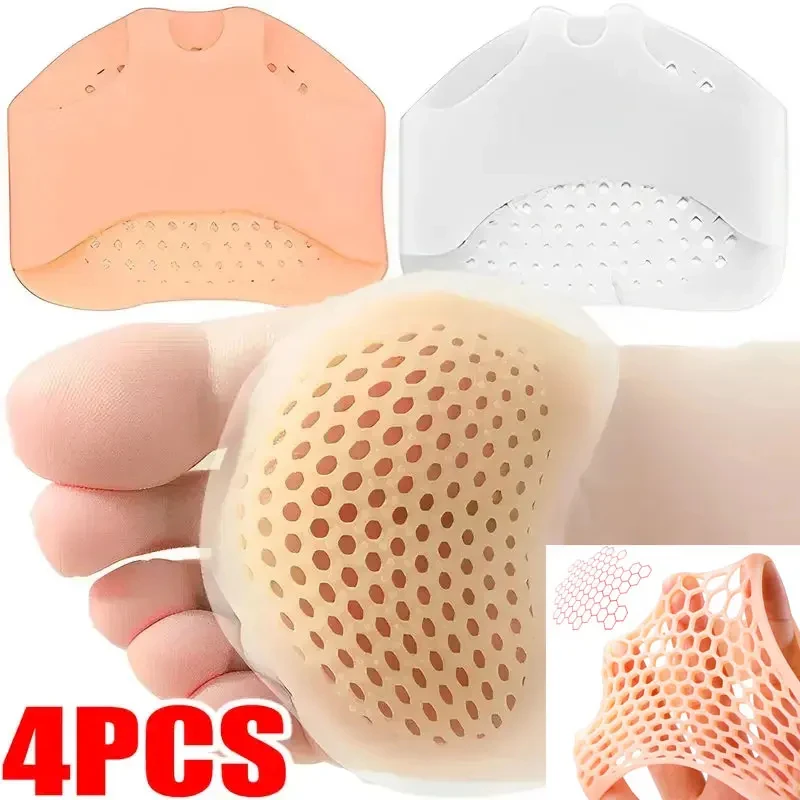 Coussinets métatarsiens en silicone, séparateurs d'orteils, coussinets de soulagement de la douleur, orthèses, semelles de massage pour les pieds, coussinets élastiques pour l'avant-pied, soins des pieds