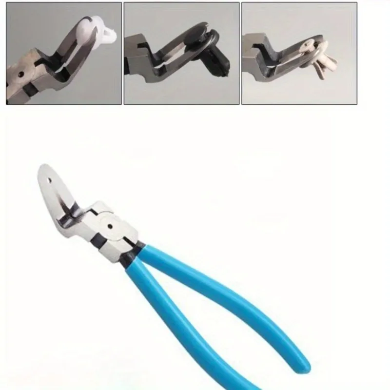 

Multi-purpose Diagonal Jaw Pliers Automotive Plastic Rivets Fasteners Decorative Clamps Tool Remover Pulling with Rubber Grips