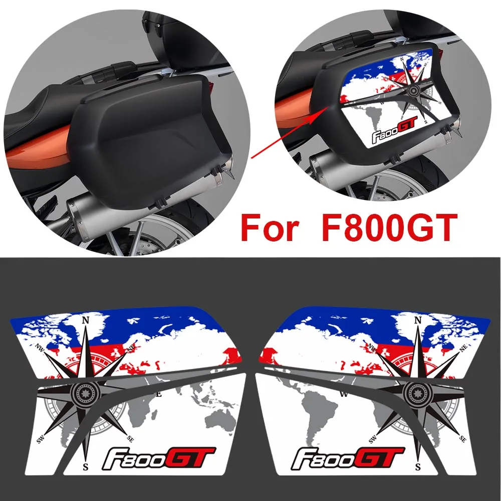 

Motorcycle Stickers Decals Protector Tank Pad Grips Trunk Luggage Panniers Side Cases For BMW F800GT F 800 F800 GT