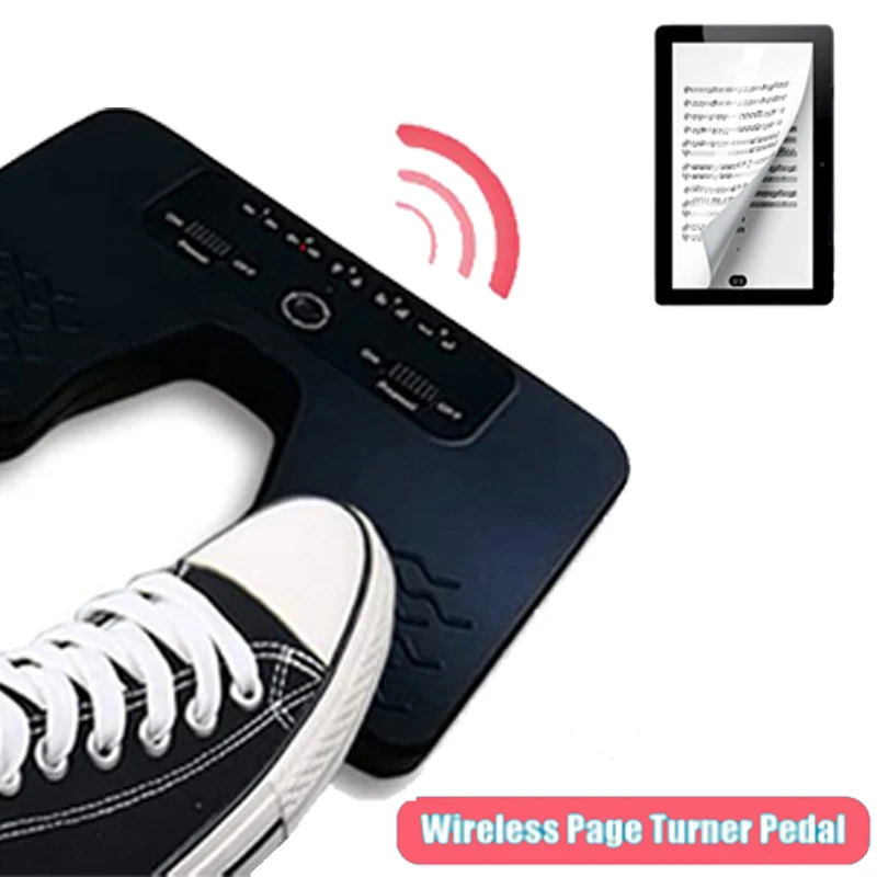 Wireless Page Turner Pedal Bluetooth Music Foot Pedal for Guitar Violin Piano Music Sheet Flipping Musical with ios Android