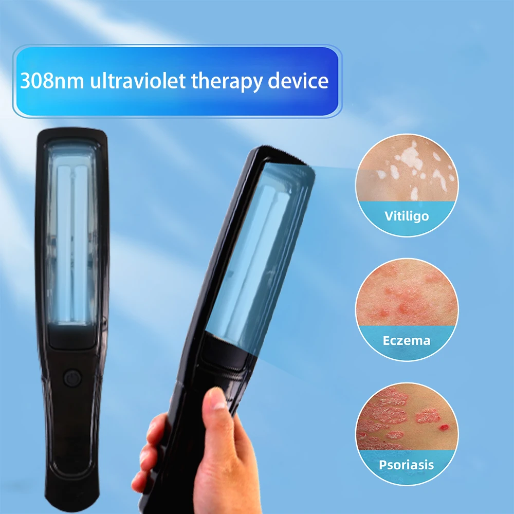 

308nm UV Ultraviolet Phototherapy Lamp Instrument for Vitiligo Psoriasis Skin Treatment and Therapy Treatment Ligh