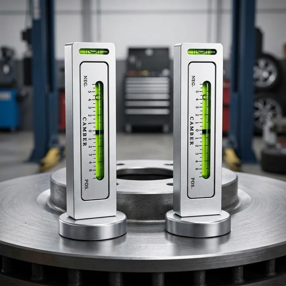 Wheel Alignment Tool with Strong Magnet for Camber and Caster Measurement on Metal Surfaces Aluminum Alloy Design