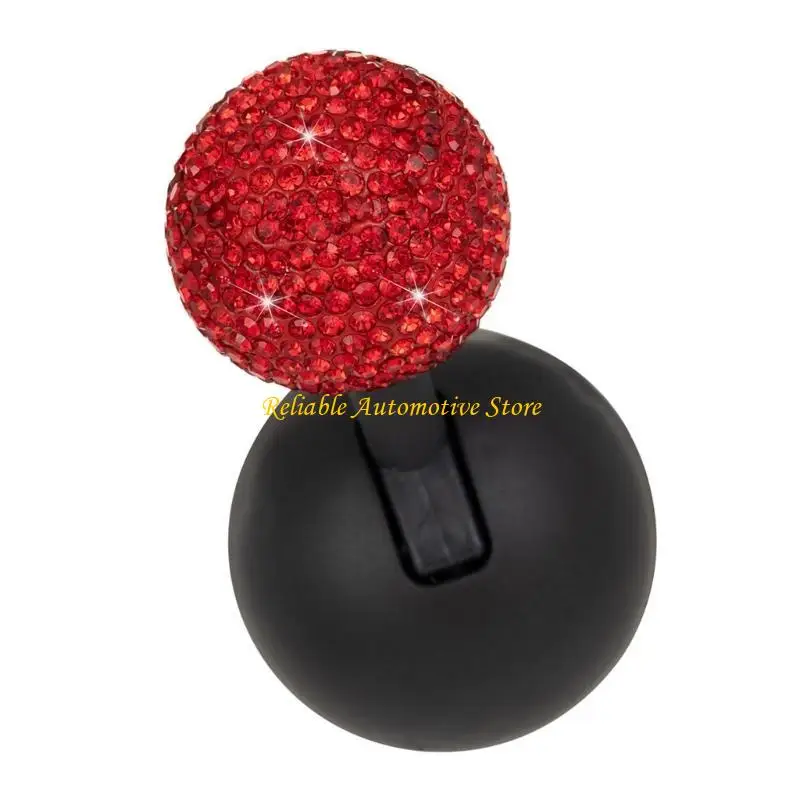 

M68B Car Interior Decorative Push Start Button Cover Diamonds Studded Car Engine Start Lever Sticker Vehicle Accessories