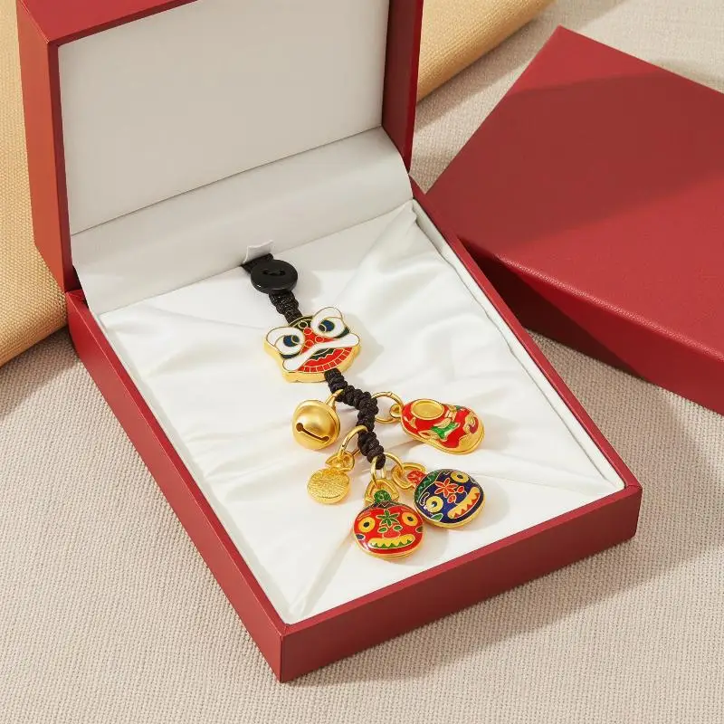 Stilvoller Glücks-Schlüsselanhänger aus Legierung, Taschenaccessoire, perfekt für diverse Party-Anlässe und den Alltag. – Detail 1