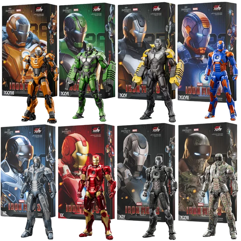 

ZD Toys Marvel Studios Iron Man MK3 Action Figure MK35 MK24 MK40 MK38 Tony Stark Ironman Figure Action Collect Toy Gift