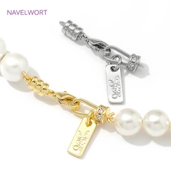 18K Gold Plated Connectors Clasps Brass Pearl Necklace Clasps Fasteners,Clasps For Jewelry,For DIY Jewelry Making Supplies