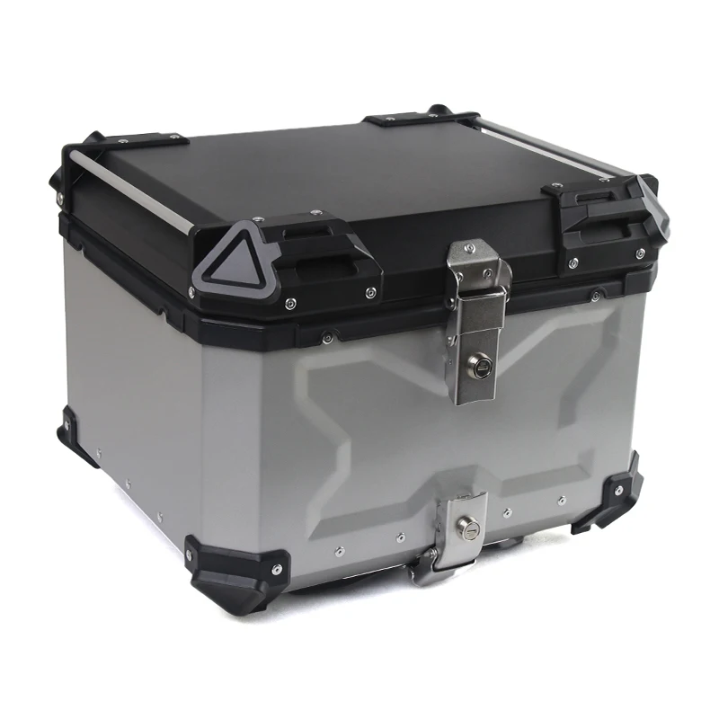 

Motor Big Moto Box Metal Aluminum Top Case Moto Motorcycle Tail Boxes Topbox 55L Trunk