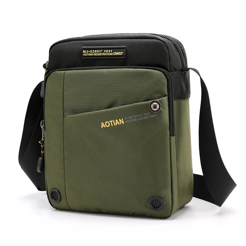 AOTIAN High Quality male Handbag Waterproof Light Nylon Business Travel Crossbody Bag Small man Shoulder Bag Men's Messenger Bag