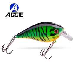 Agoie Floating Crankbait Fishing Lure 55mm 75mm Realistic Fish Bait Vivid Motion Wobbler Freshwater Saltwater Fishing Tackle