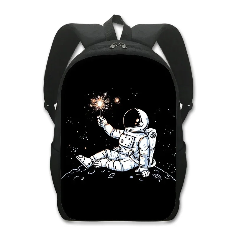 Espaço dos desenhos animados astronauta impressão mochila galáxia sacos de escola moda daypack para adolescente menino menina esporte caminhadas viagem mochilas portátil