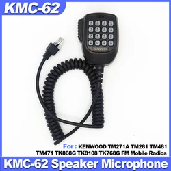 KMC-62 Speaker Microphone with 8 Pin RJ45 Cable Keypad KMC62 Mic for KENWOOD TM271A TM281 TM481 TM471 TK868G TK8108 TK768G Radio