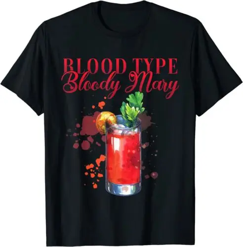 NEW LIMITED Hen Party Blood Type Bloody Mary Cocktail For Bartender T-Shirt