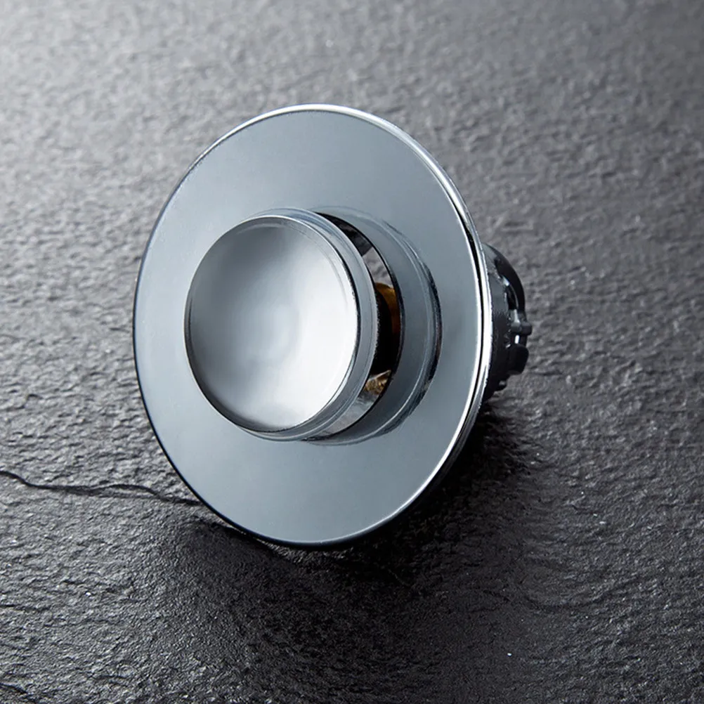 Picture 5: 1Pcs Bounce Core Sink Stopper Press Down Drain Plug for Shower Tub Slop Sink Laundry Basin Garbage Disposal Premium Quality