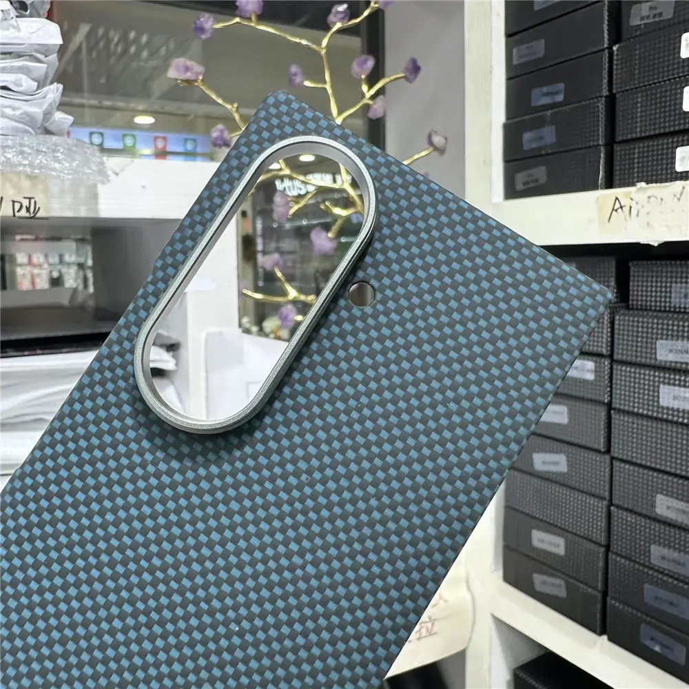 حافظة أصلية من ألياف الكربون الأراميد لهاتف سامسونج جالاكسي Z Fold7 غطاء Magsafe مقاوم للصدمات