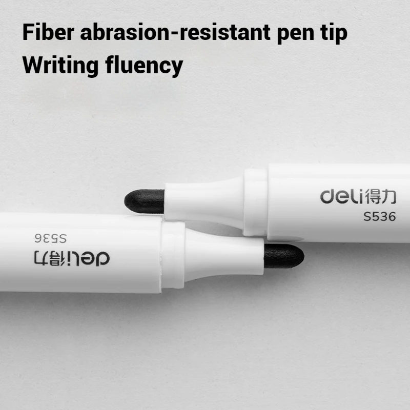 Deli Erasable Training Water-based Whiteboard Marker Chisel Tip for Drawing And Writing on Boards