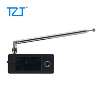 TZT Pocket-sized 0.5-108MHz SI4732 Radio RF Receiver 1.9-inch IPS Screen Support LSB USB AM FM Modes with Telescopic Antenna