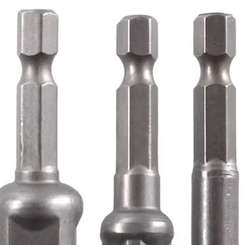 

3 шт. адаптер для сверла, удлинитель для ударной дрели, адаптер для торцевой головки, размер 1/4 3/8 1/2, шестигранный хвостовик, сверло с квадратной головкой