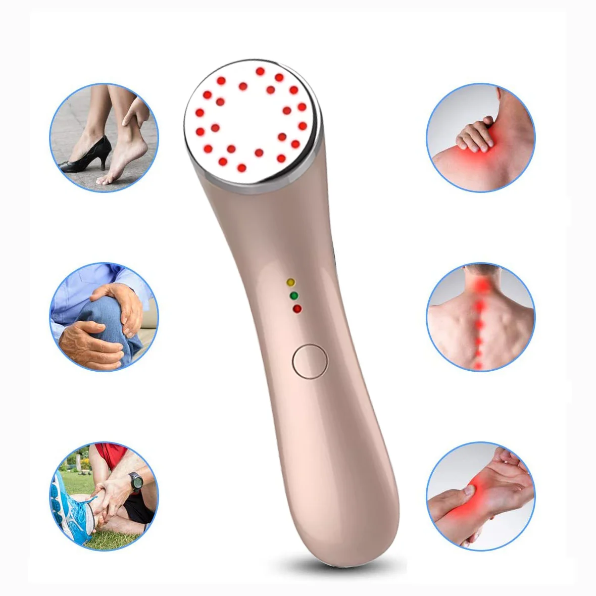 Laser Red Light Therapy Device 650nm 808nm Cold Laser Arthritis Physical Therapy Equipment Pain Relief Wound Healing Health Care