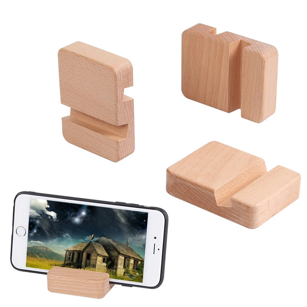 ユニバーサル木製ダブルスロットブラケット,携帯電話,iPad,デスクトップ用